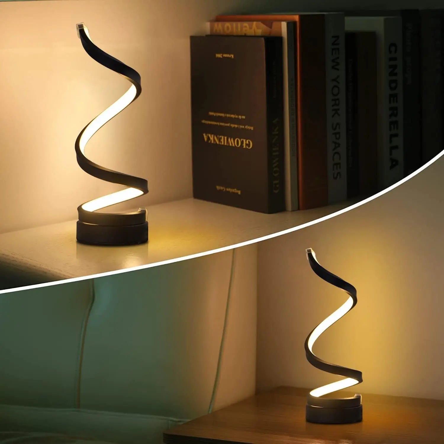 Spiral Dimmable LED Table Lamps